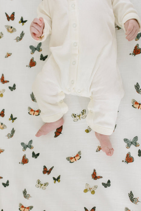 Butterfly Migration Crib Sheet