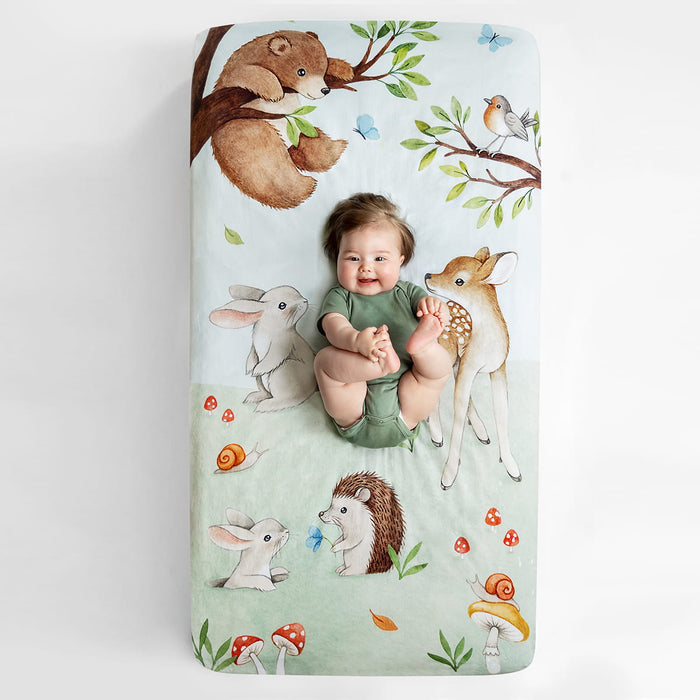 Enchanted Forest Mini Crib Sheet