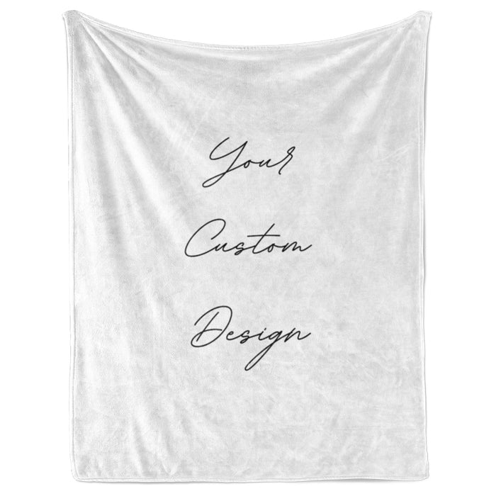 Full Custom Design - Vertical Layout - Personalized Blanket